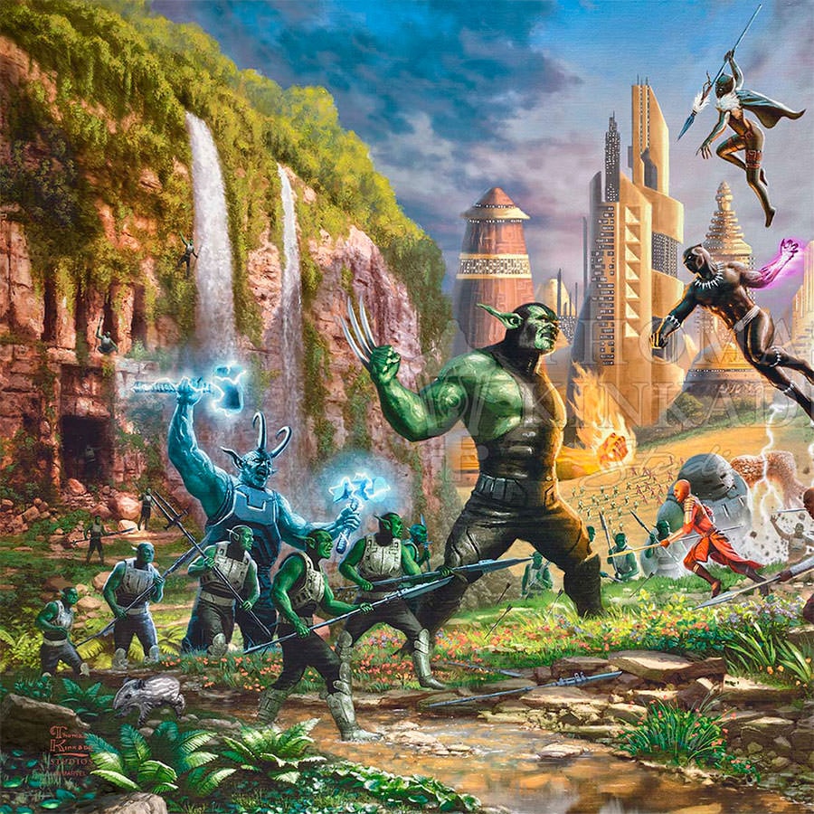 Battle for Wakanda Marvel Black Panther (Art Print)