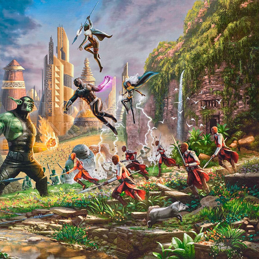 Battle for Wakanda Marvel Black Panther (Art Print)