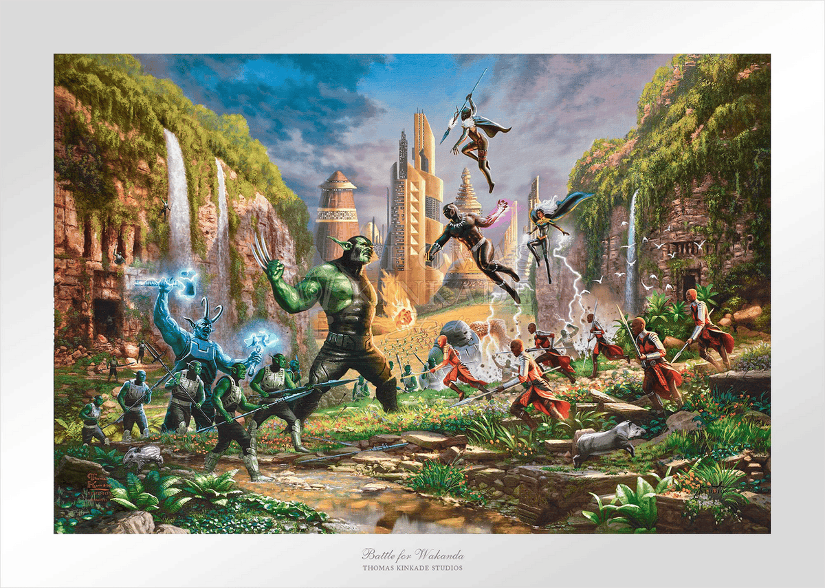 Battle for Wakanda Marvel Black Panther (Art Print)