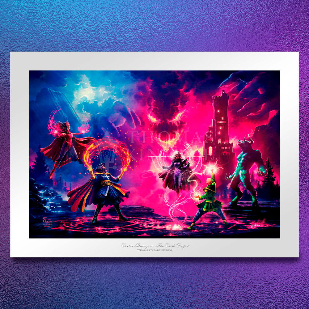 Doctor Strange vs The Dark Despot Marvel Doctor Strange Scarlet Witch (Art Print)