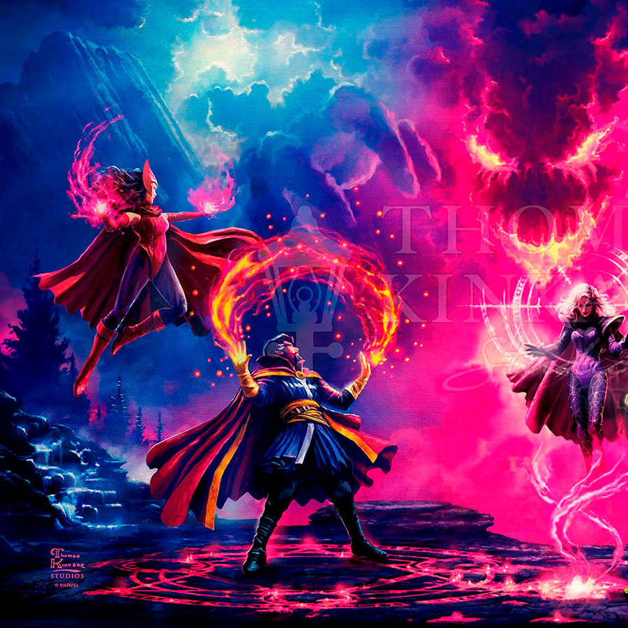 Doctor Strange vs The Dark Despot Marvel Doctor Strange Scarlet Witch (Art Print)