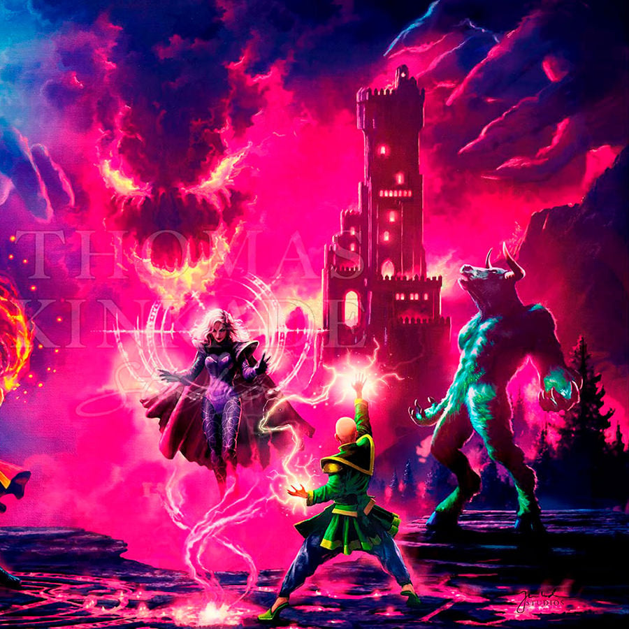 Doctor Strange vs The Dark Despot Marvel Doctor Strange Scarlet Witch (Art Print)