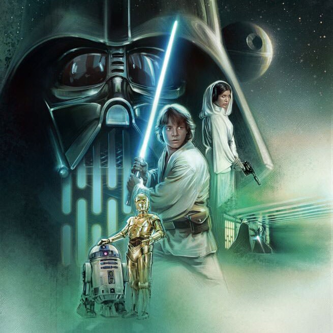 The Rebel's Path Star Wars (Art Print)