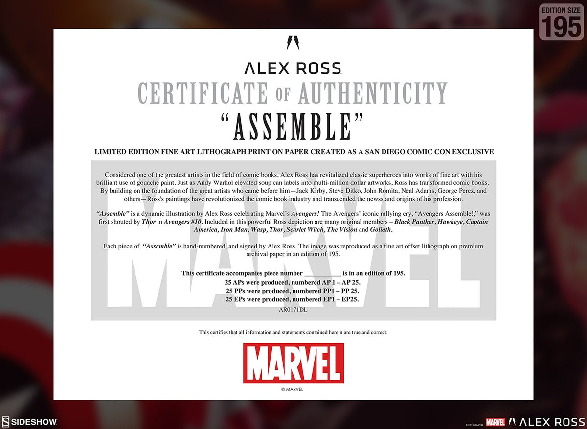 Assemble Marvel Captain America Iron Man (Art Print)
