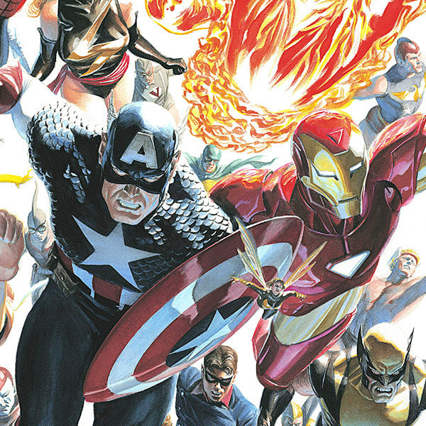Avengers Invaders Marvel (Art Print)