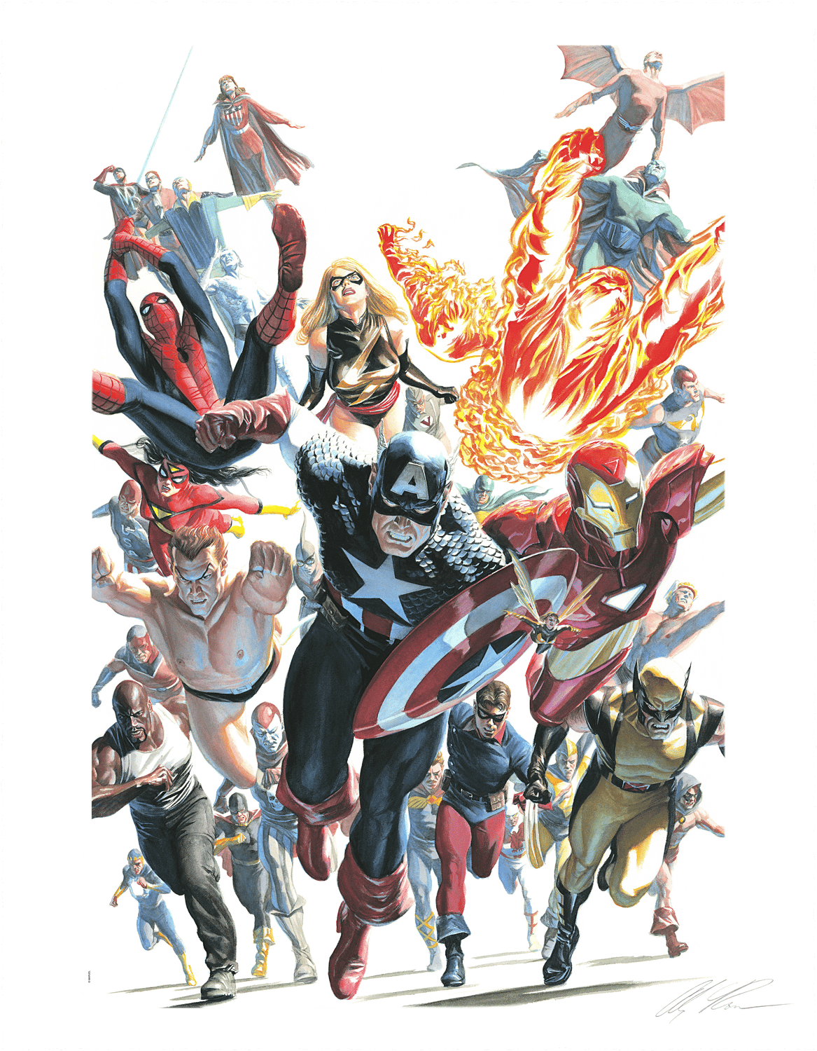 Avengers Invaders Marvel (Art Print)