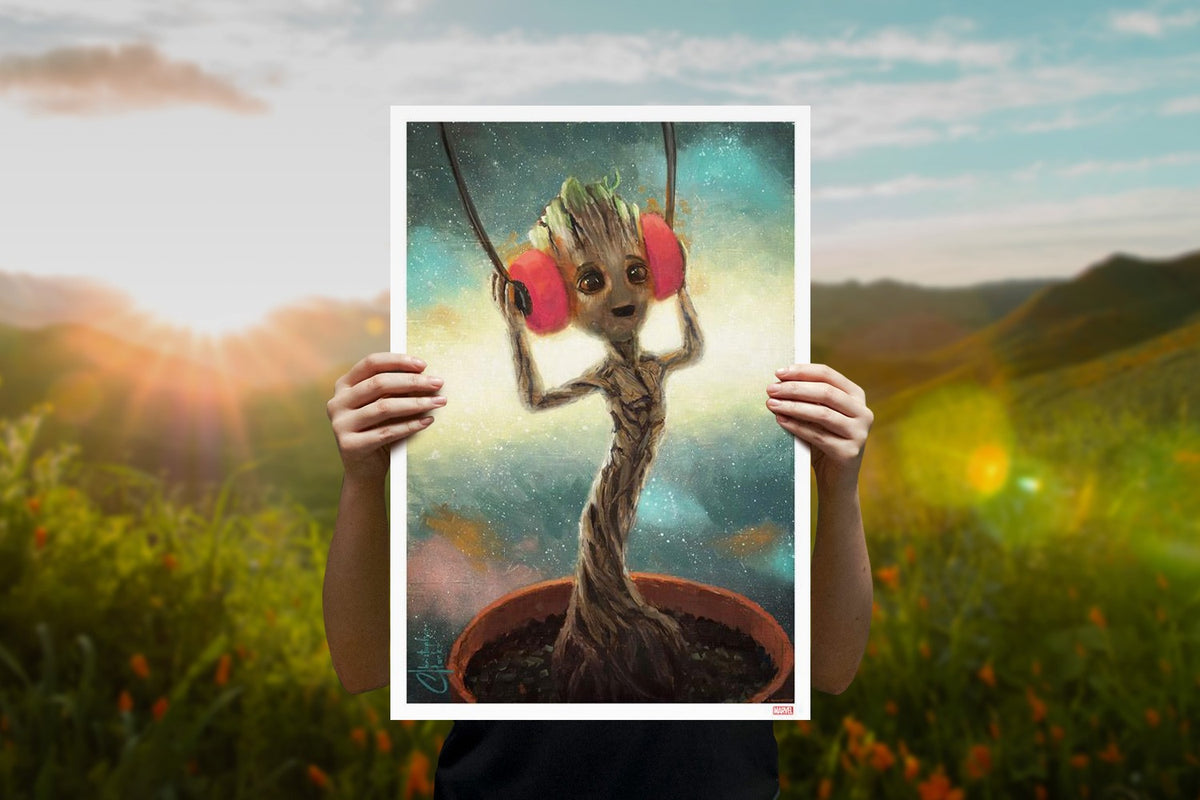 Baby Groot Marvel (Art Print)