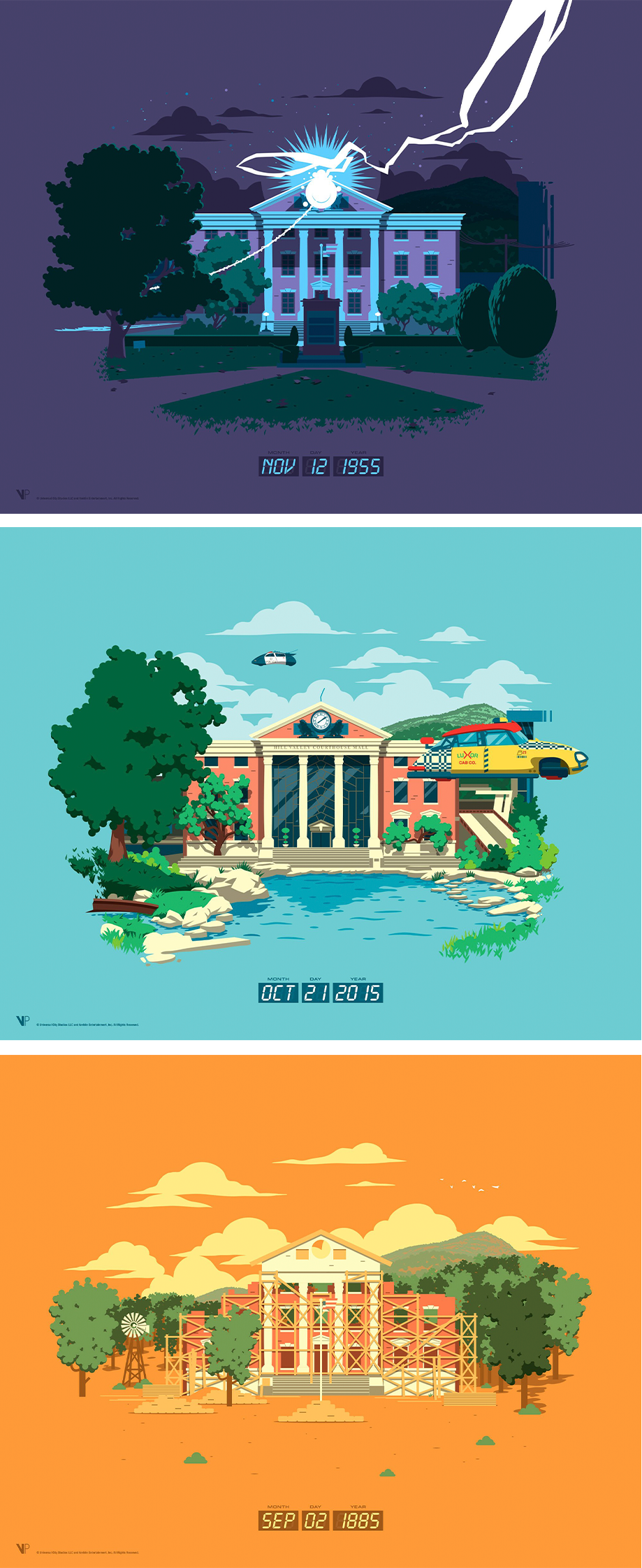 Back to the Future Set (Art Print)