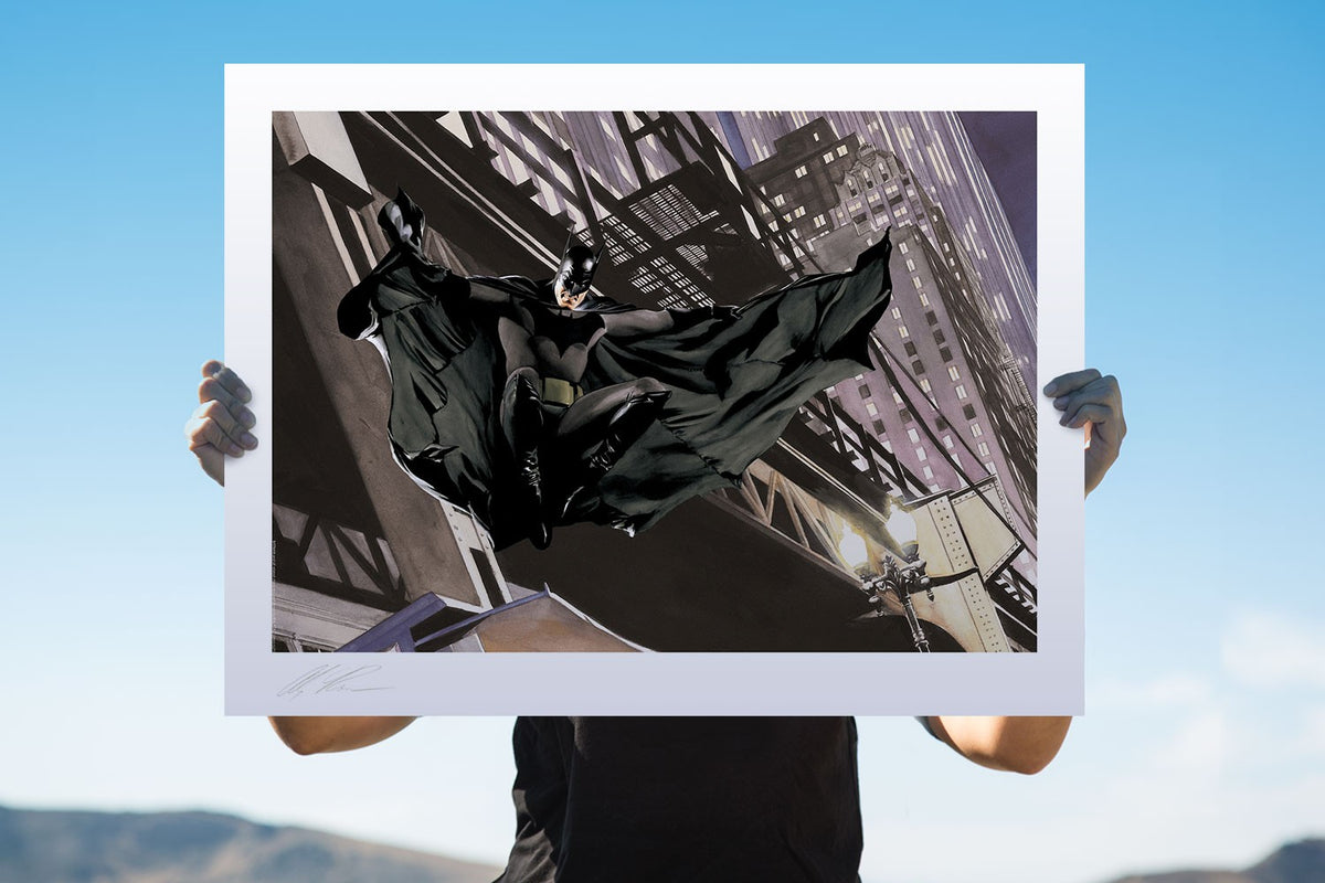 Batman Descent on Gotham Deluxe DC (Art Print)