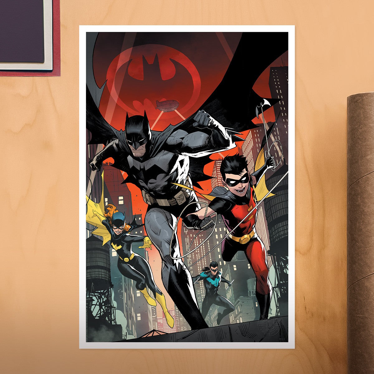 Batman: The Adventures Continue DC Batgirl Batman Nightwing Robin (Art Print)