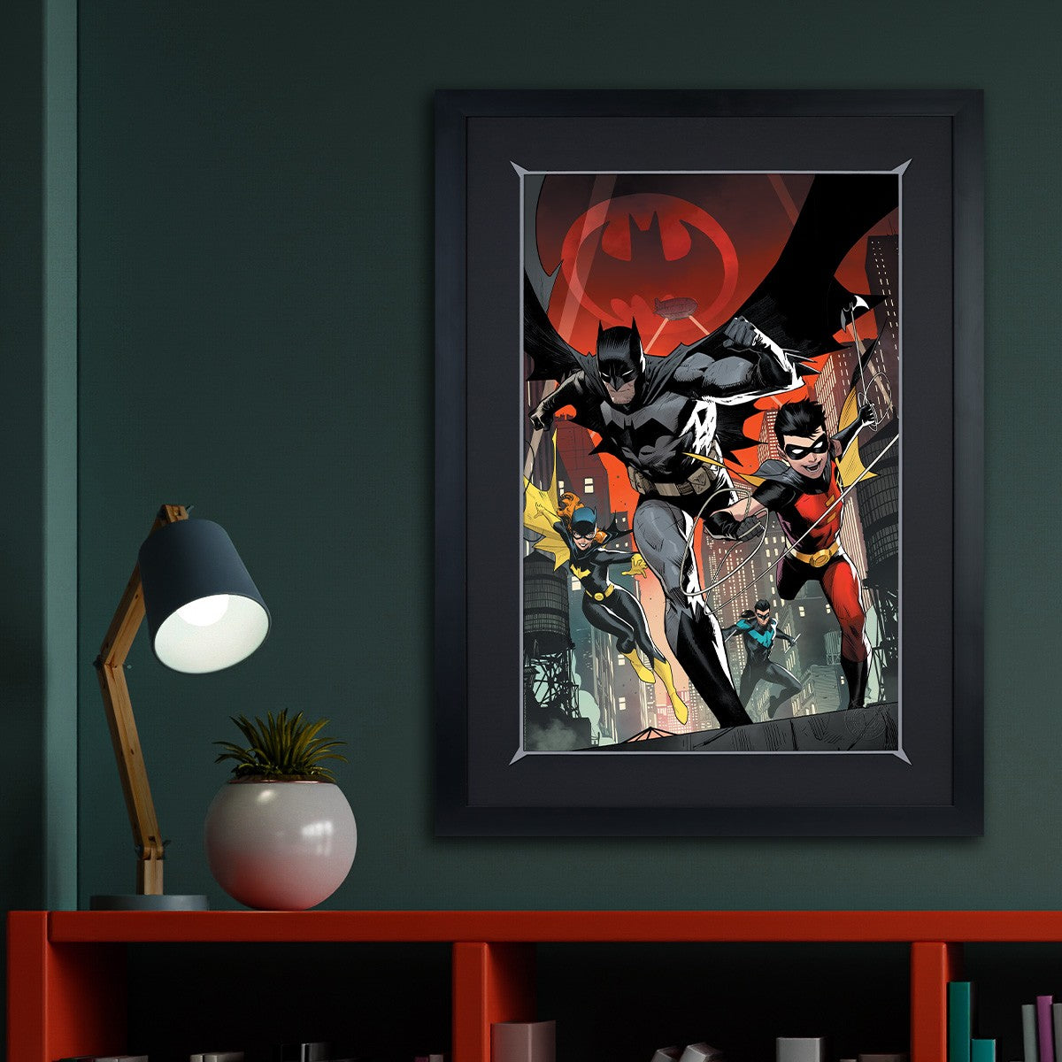 Batman: The Adventures Continue DC Batgirl Batman Nightwing Robin (Art Print)