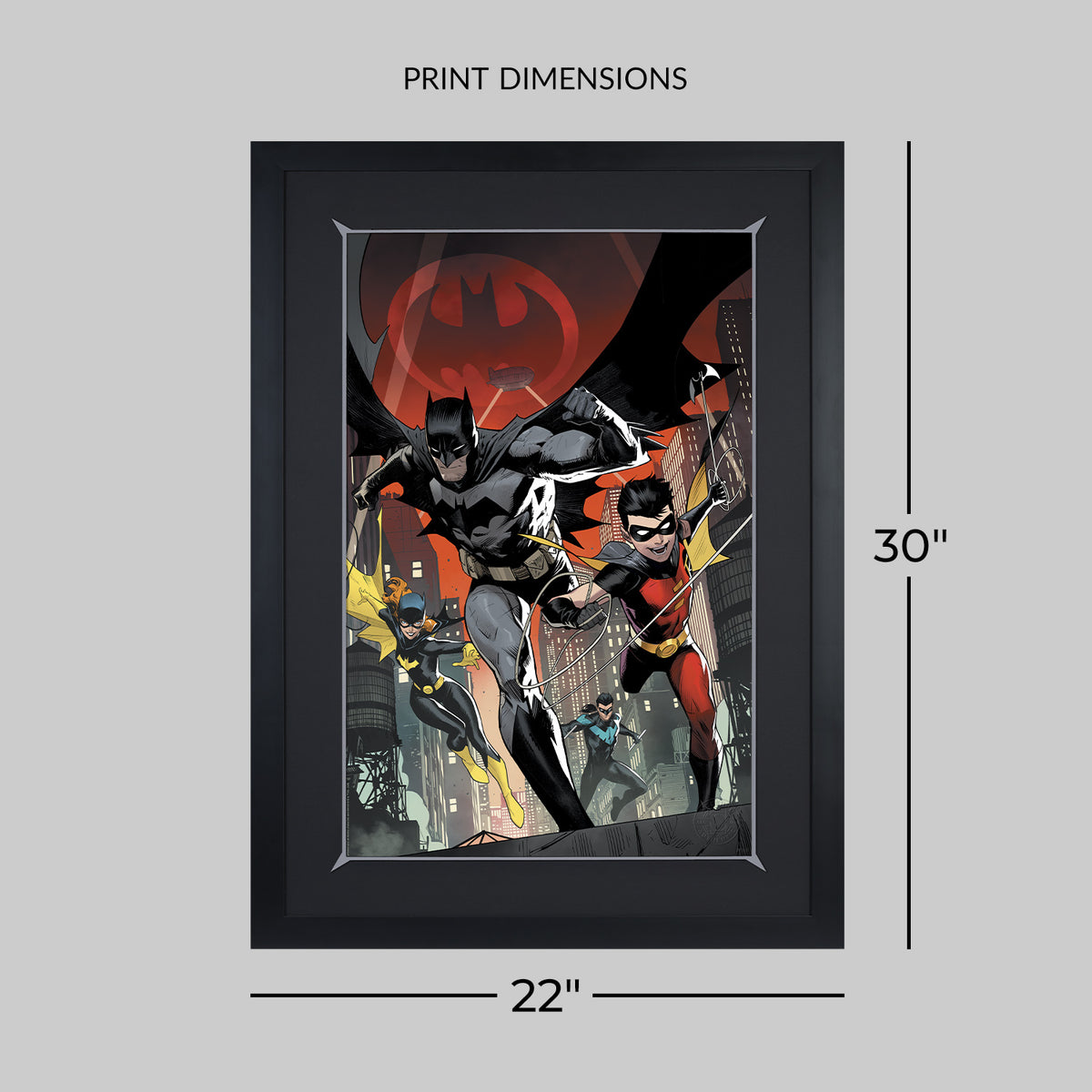Batman: The Adventures Continue DC Batgirl Batman Nightwing Robin (Art Print)