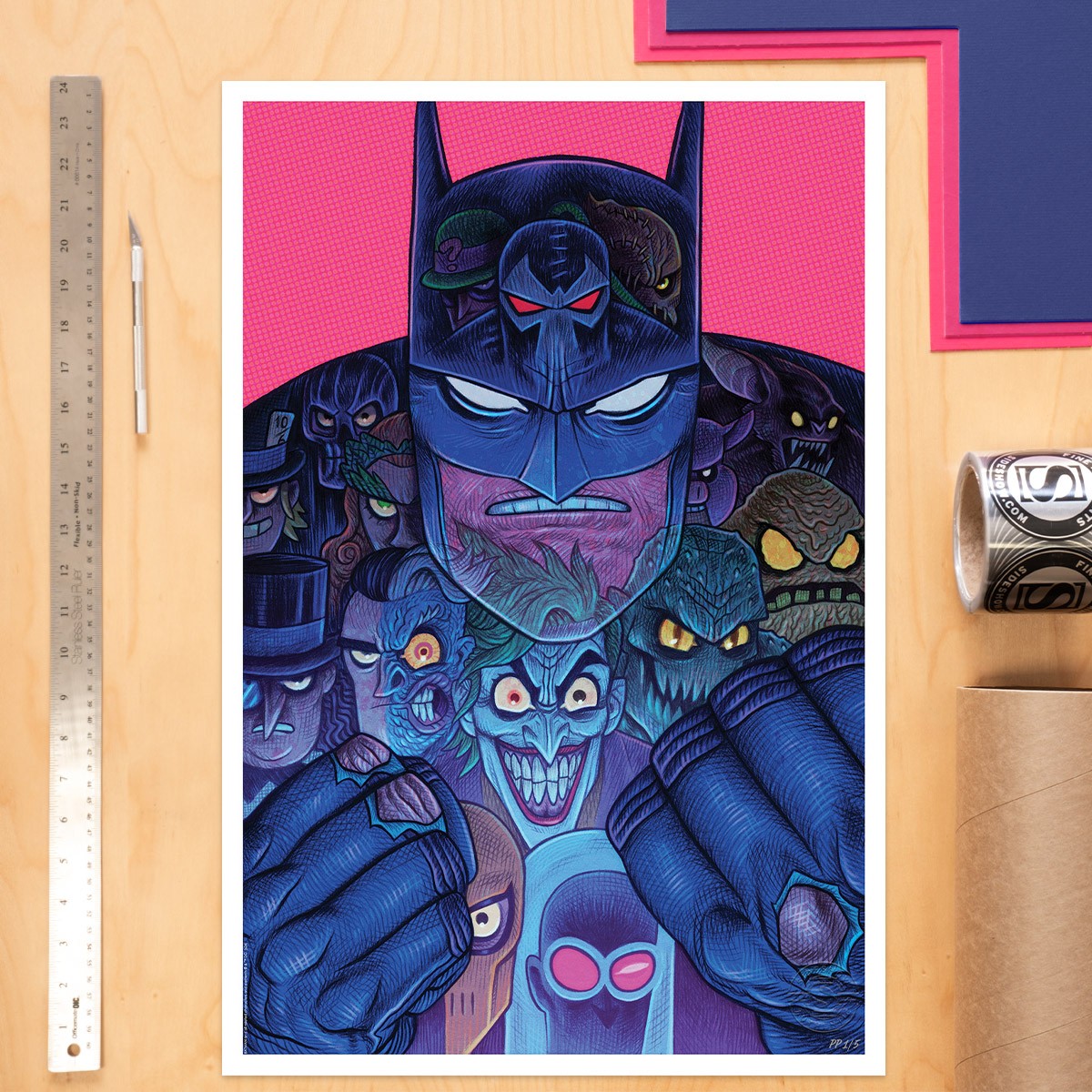 Batman & The Rogues Gallery DC (Art Print)