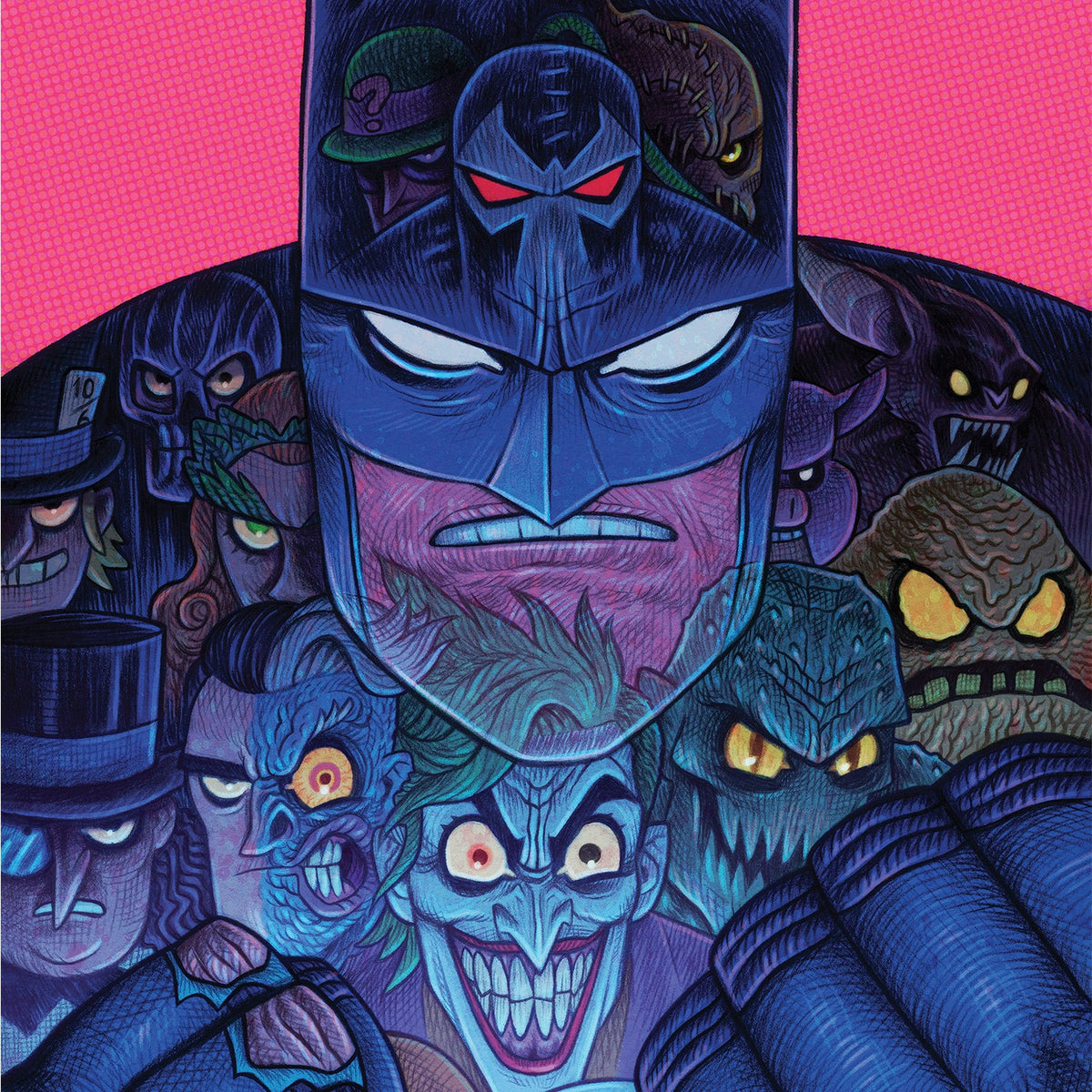 Batman & The Rogues Gallery DC (Art Print)