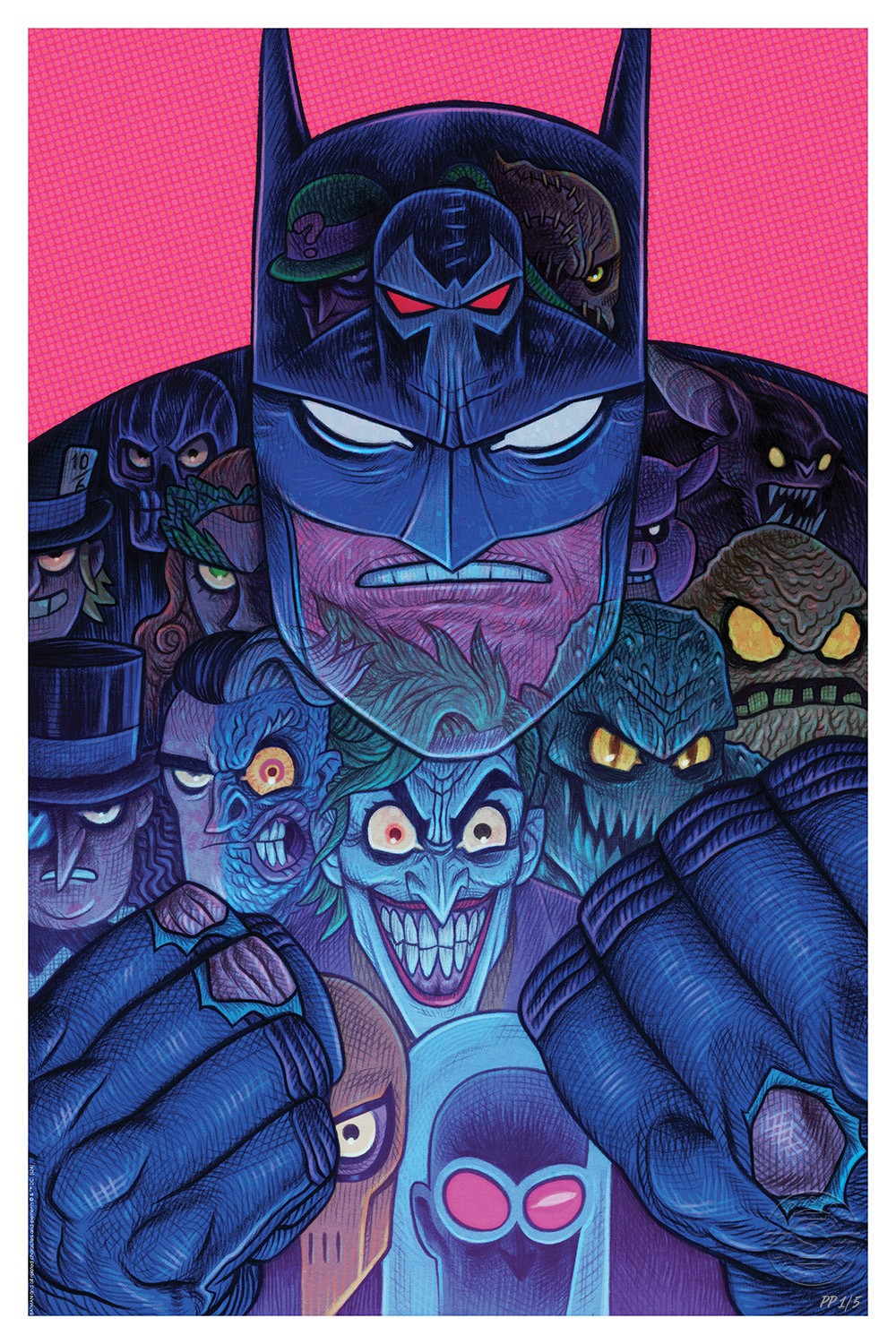 Batman & The Rogues Gallery DC (Art Print)