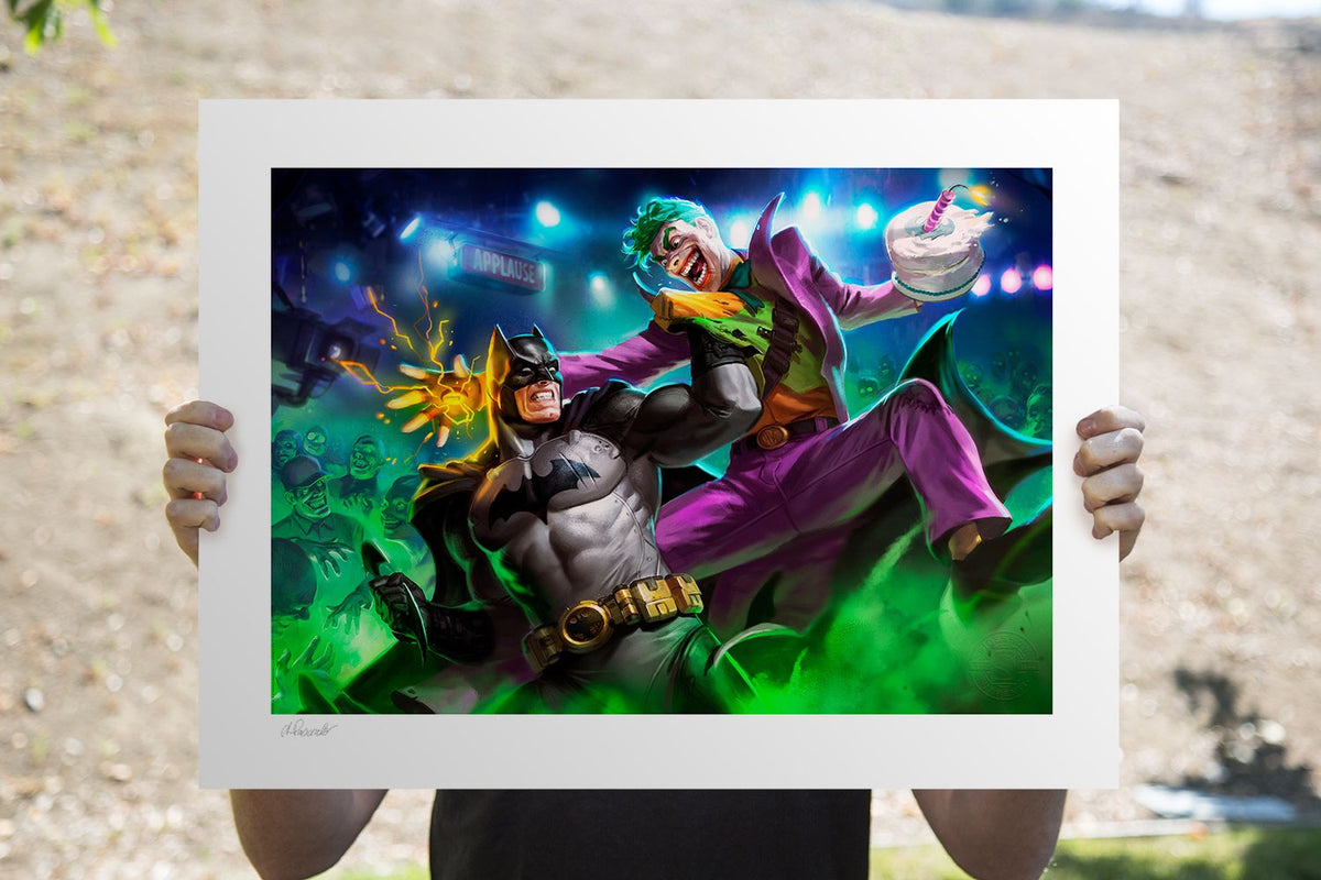 Batman vs The Joker DC Batman The Joker (Art Print)