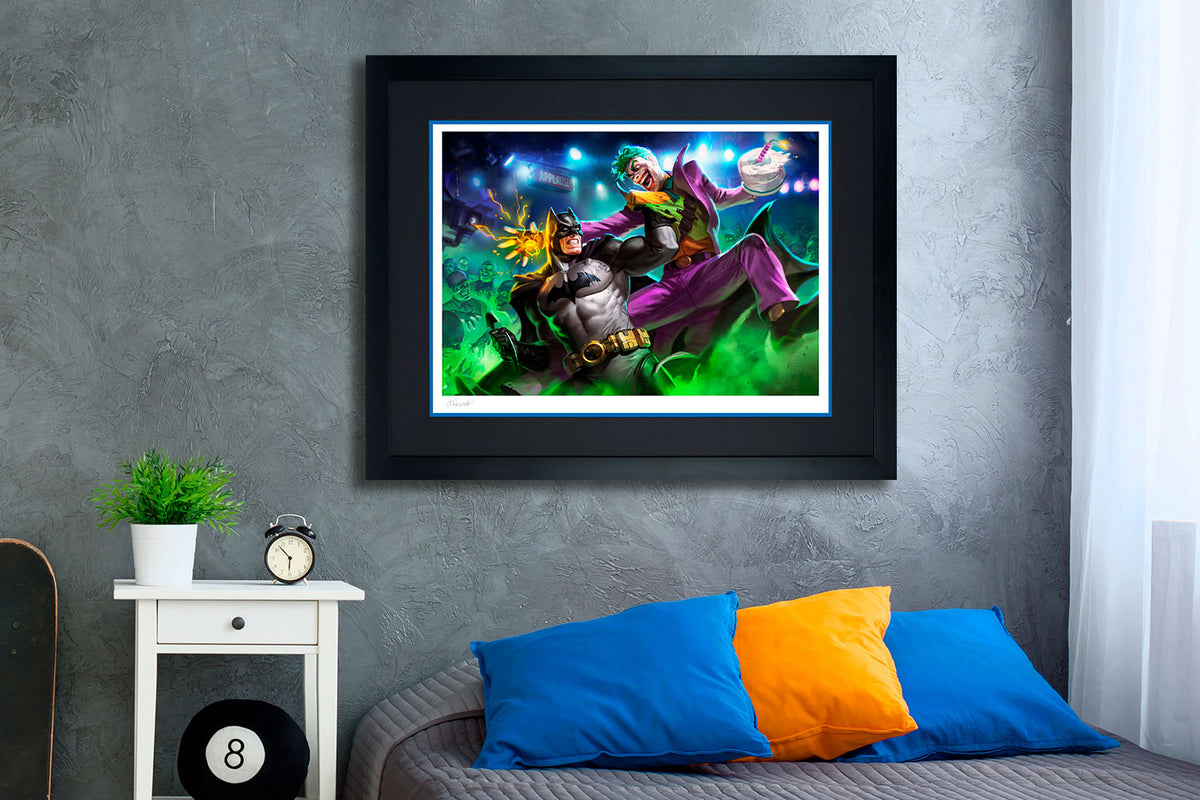 Batman vs The Joker DC Batman The Joker (Art Print)