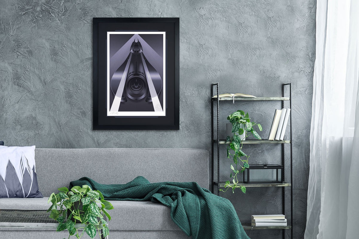 Batmobile Set DC Batman Batmobile (Art Print)