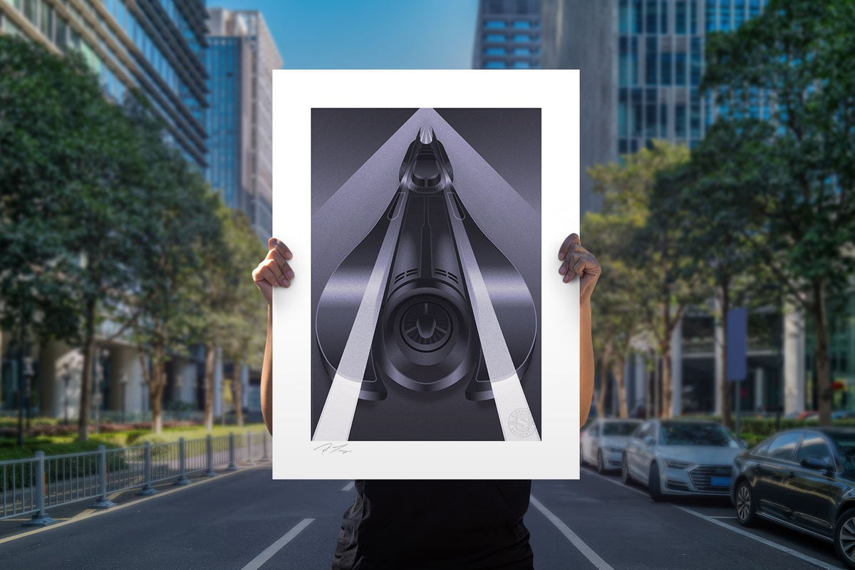 Batmobile Set DC Batman Batmobile (Art Print)