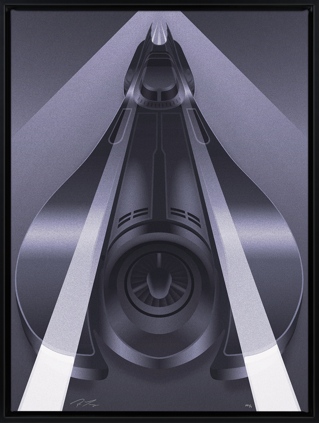 Batmobile Set DC Batman Batmobile (Art Print)