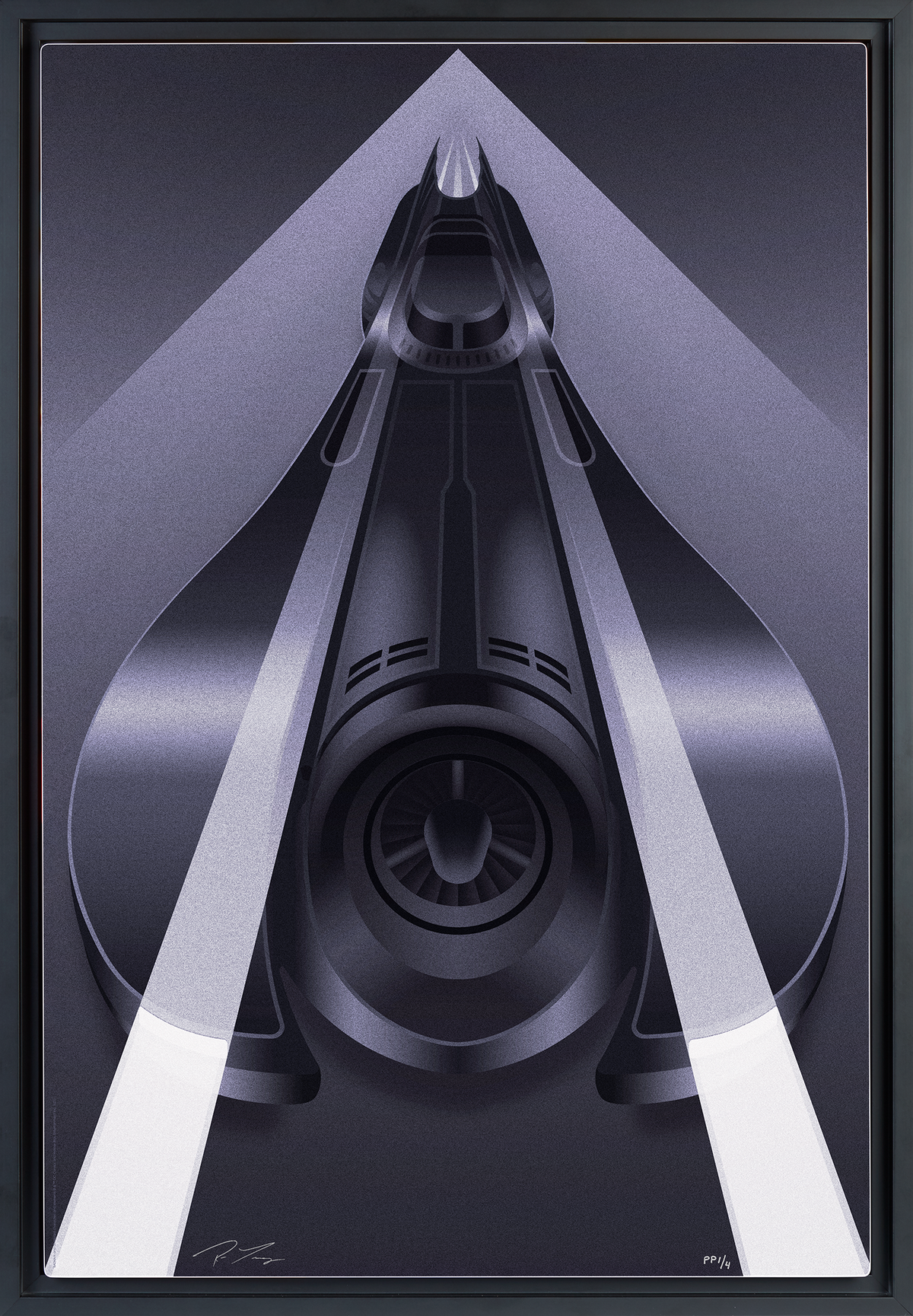 Batmobile Set DC Batman Batmobile (Art Print)