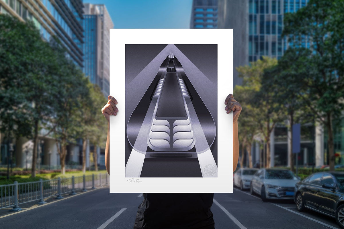 Batmobile Set DC Batman Batmobile (Art Print)
