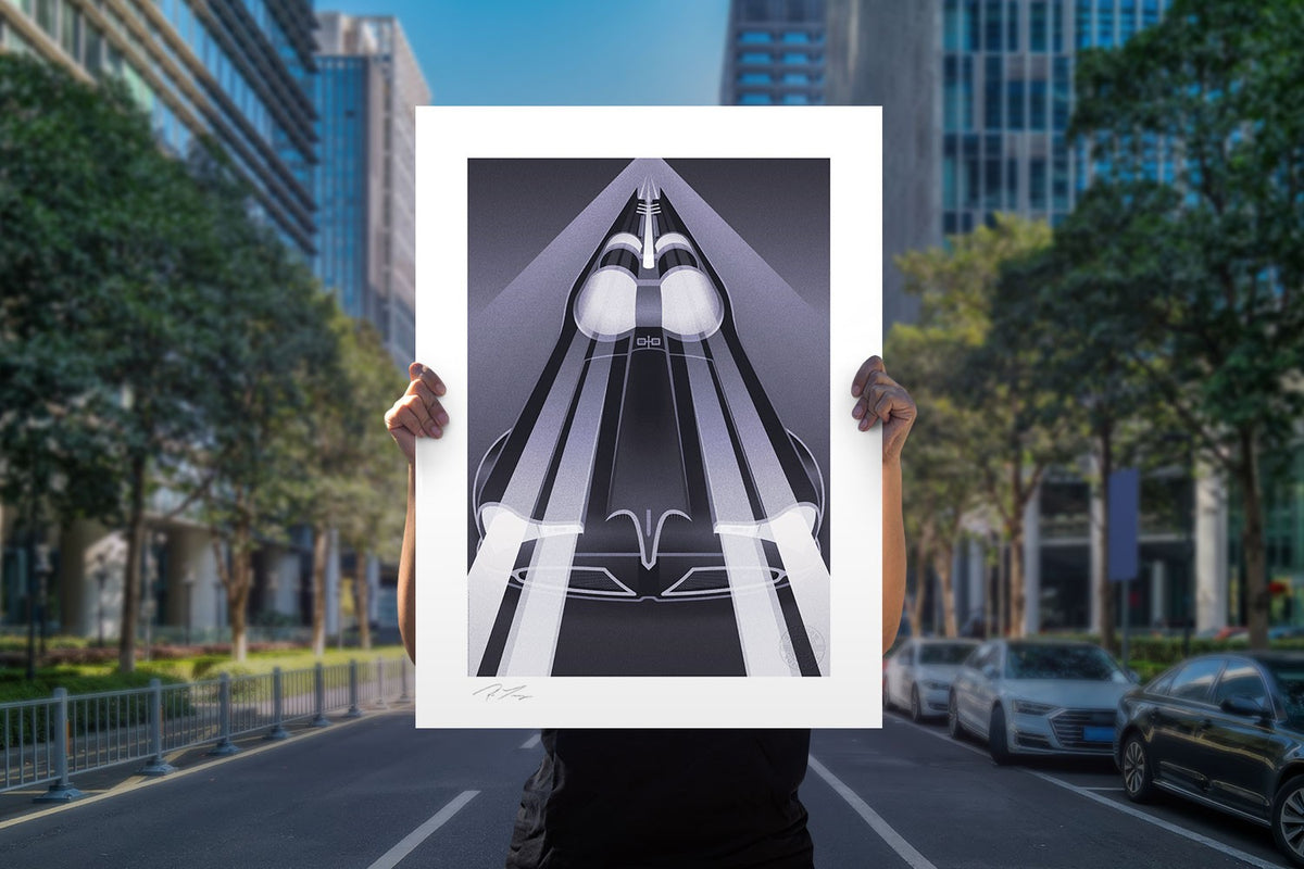 Batmobile Set DC Batman Batmobile (Art Print)