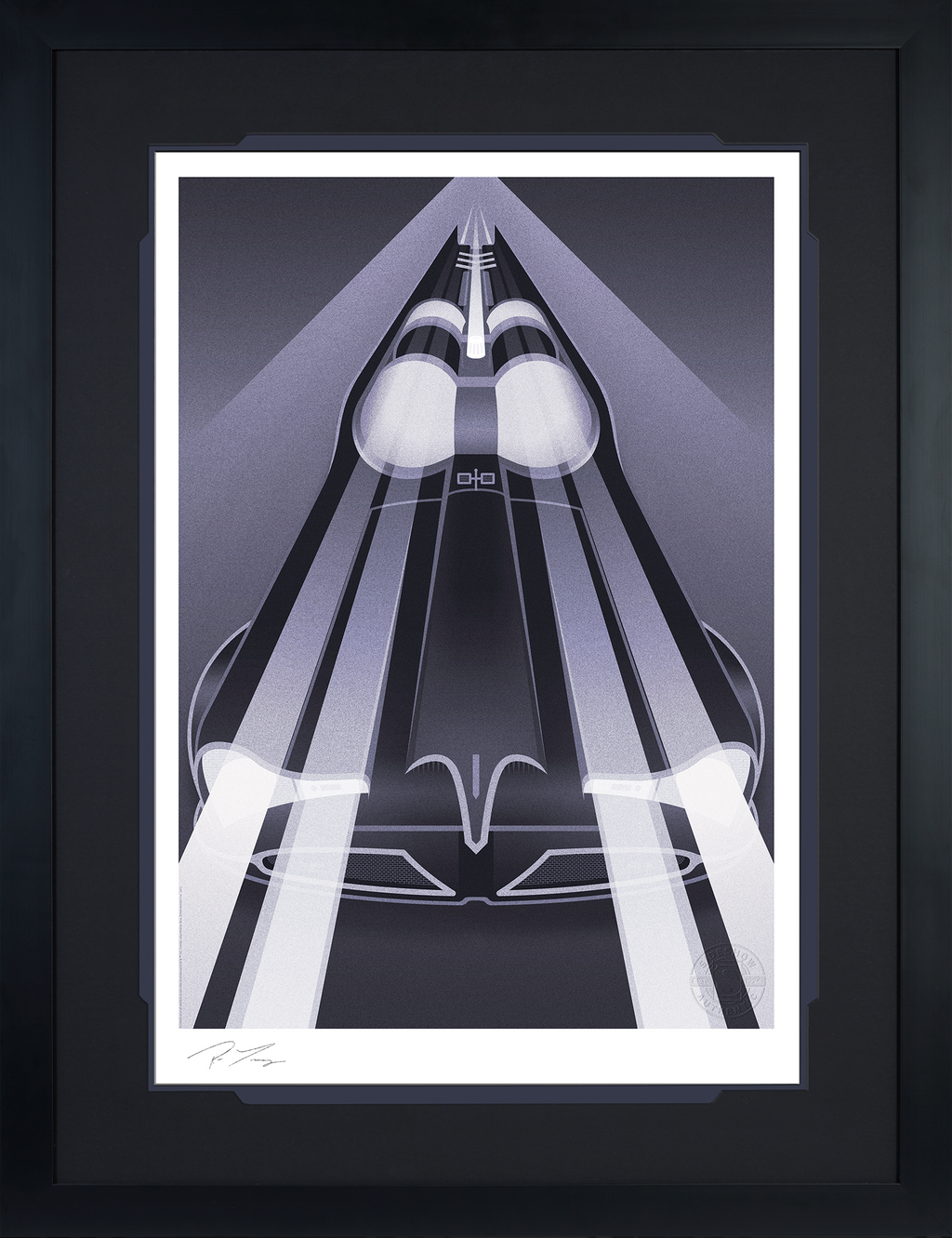 Batmobile Set DC Batman Batmobile (Art Print)
