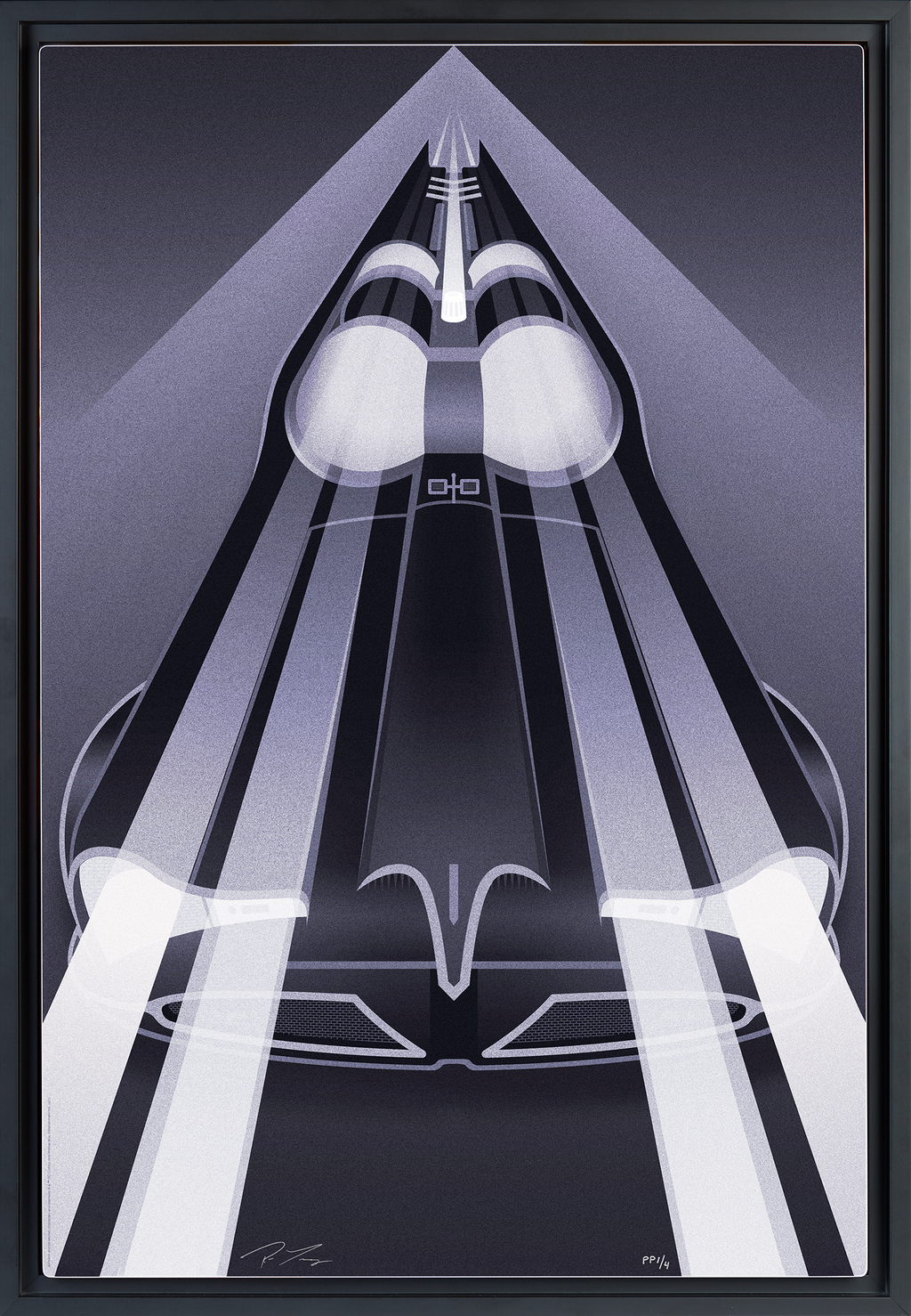 Batmobile Set DC Batman Batmobile (Art Print)