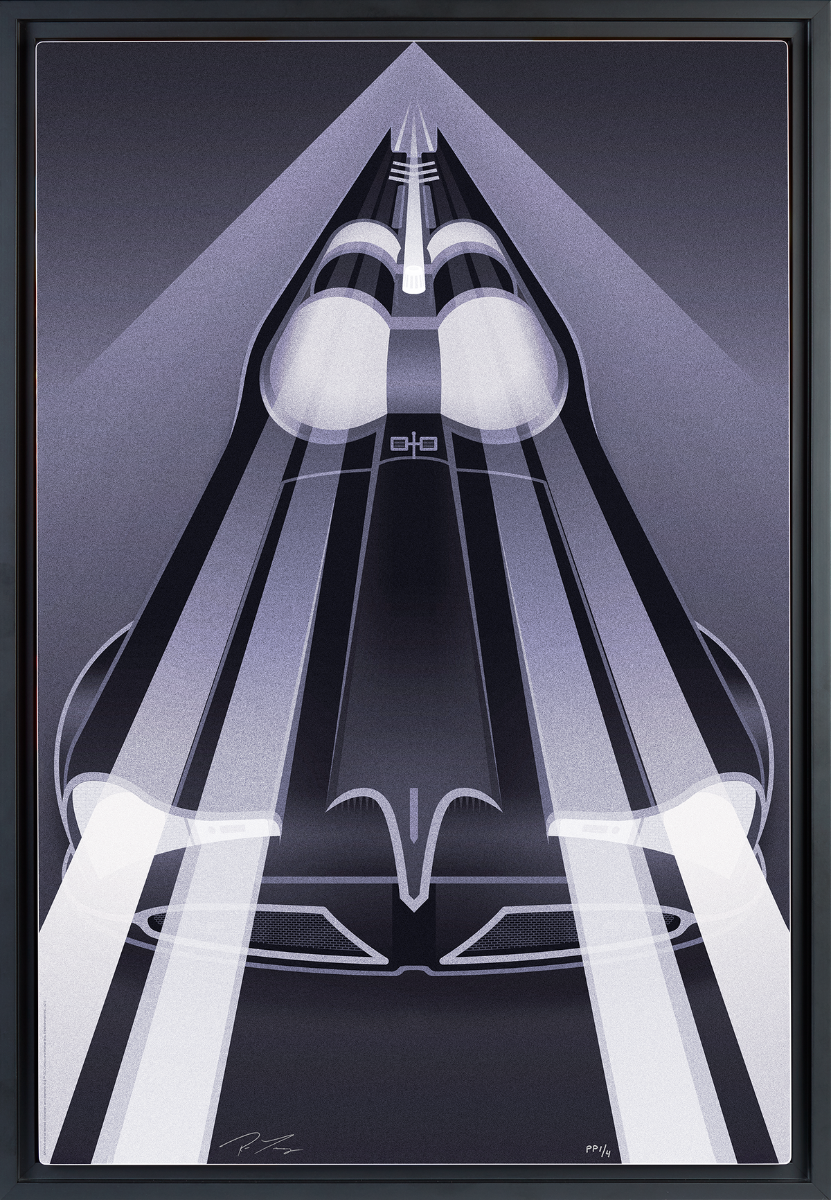 Batmobile Set DC Batman Batmobile (Art Print)