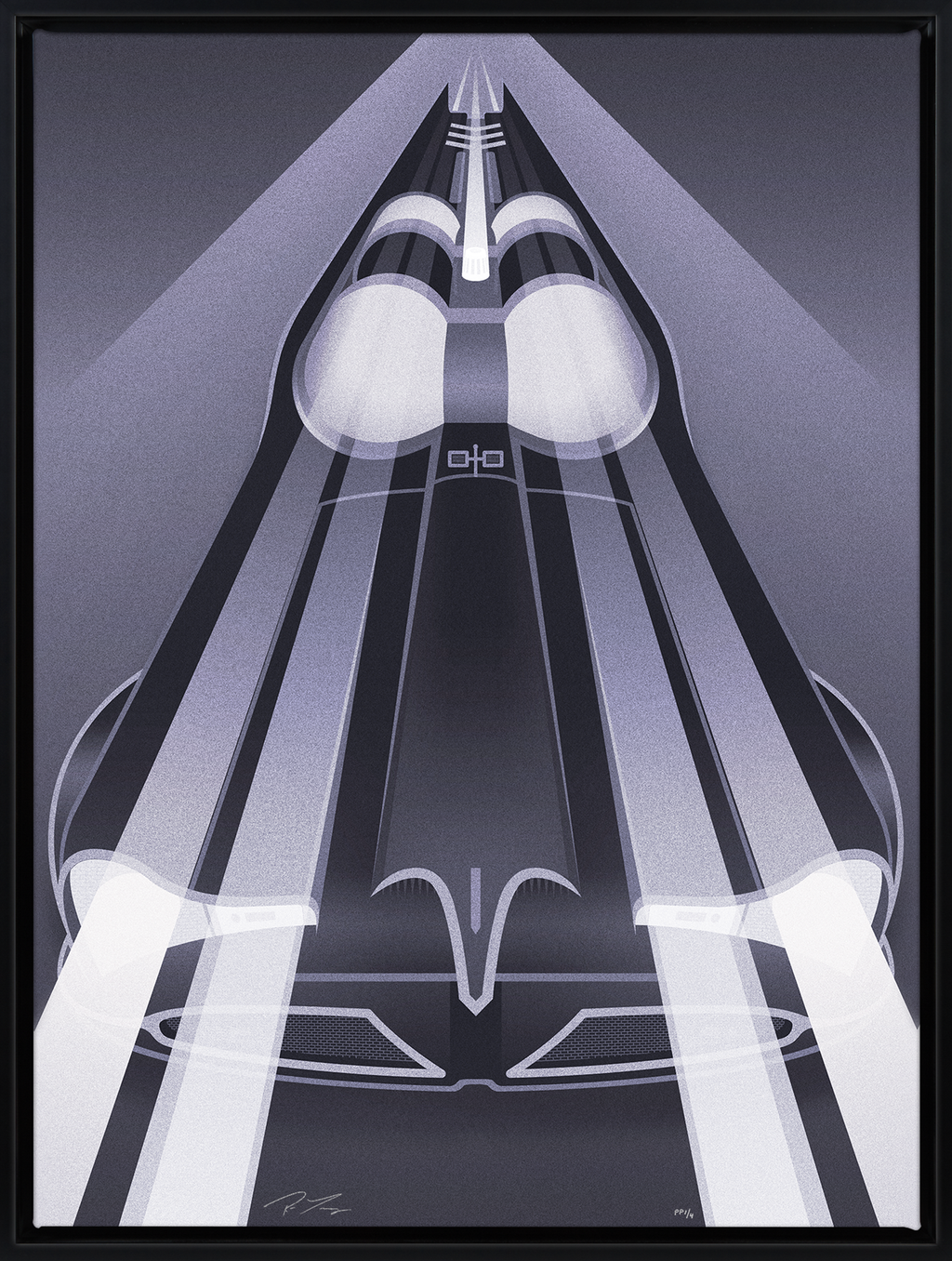Batmobile Set DC Batman Batmobile (Art Print)