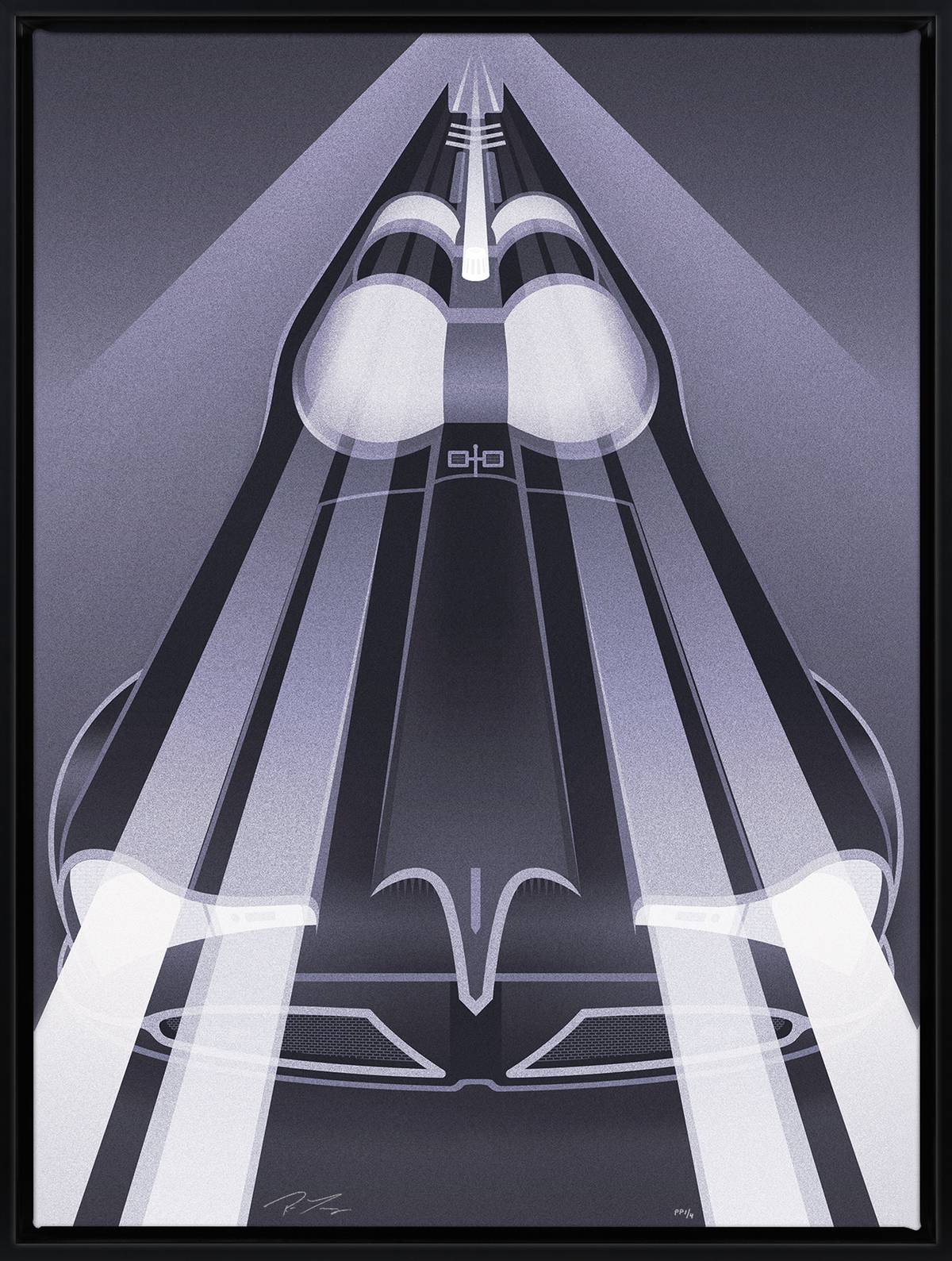 Batmobile Set DC Batman Batmobile (Art Print)