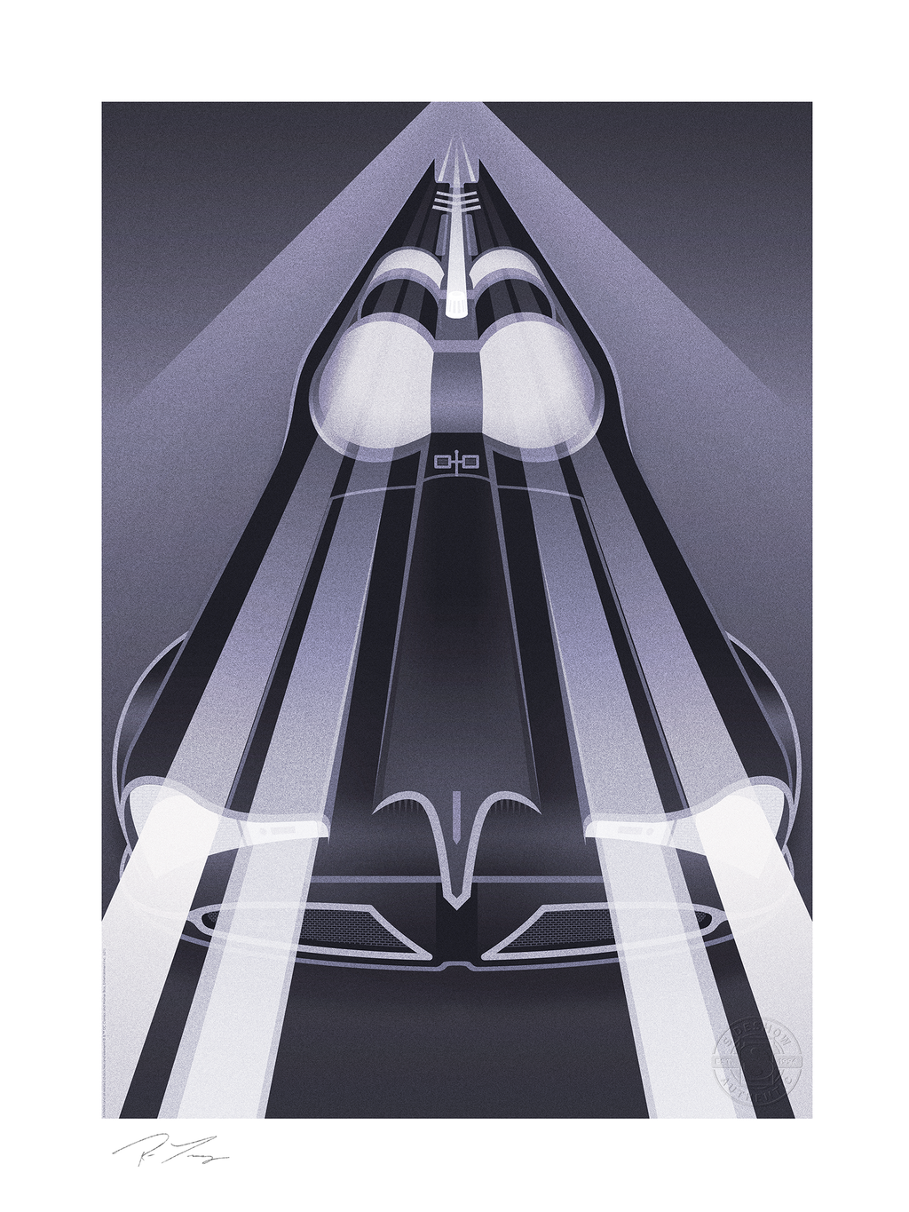 Batmobile Set DC Batman Batmobile (Art Print)