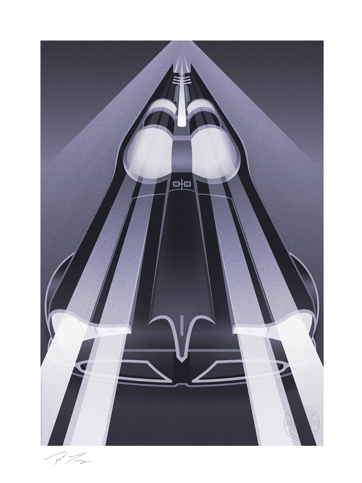 Batmobile Set DC Batman Batmobile (Art Print)
