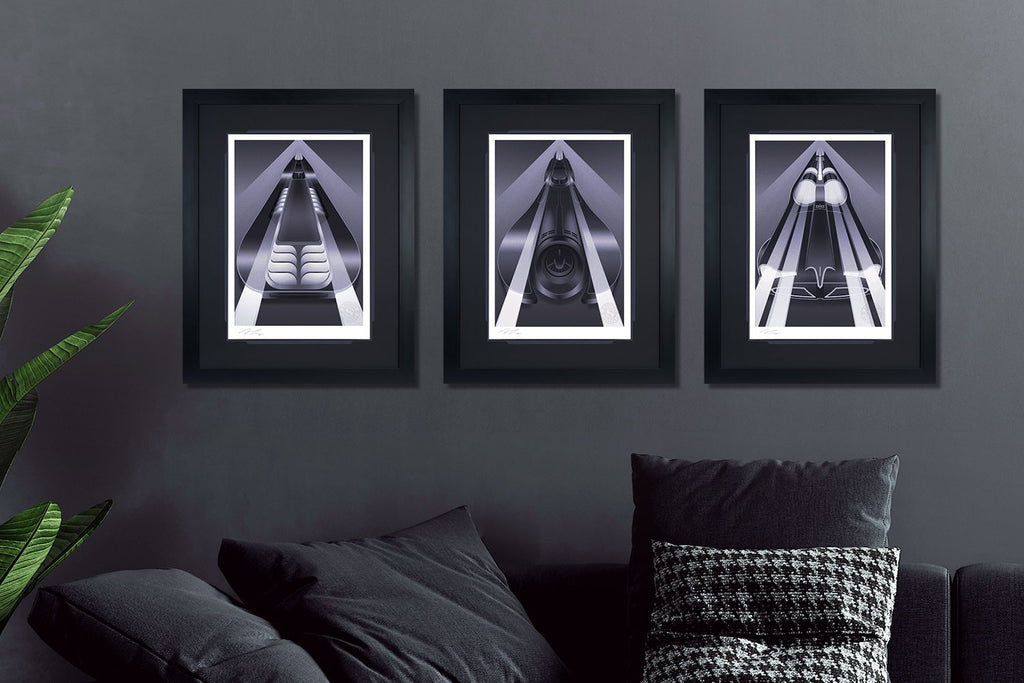 Batmobile Set DC Batman Batmobile (Art Print)