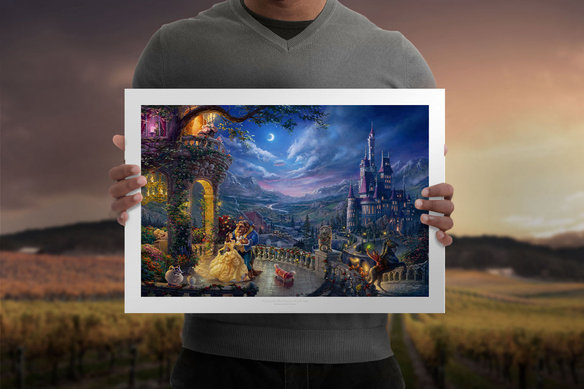 Beauty and the Beast Dancing in the Moonlight Disney & Pixar Belle Beast (Disney) (Art Print)