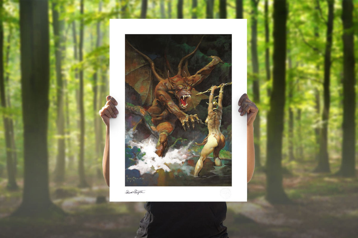 Beauty and the Beast Frank Frazetta Beauty Beast (Frazetta) (Art Print)