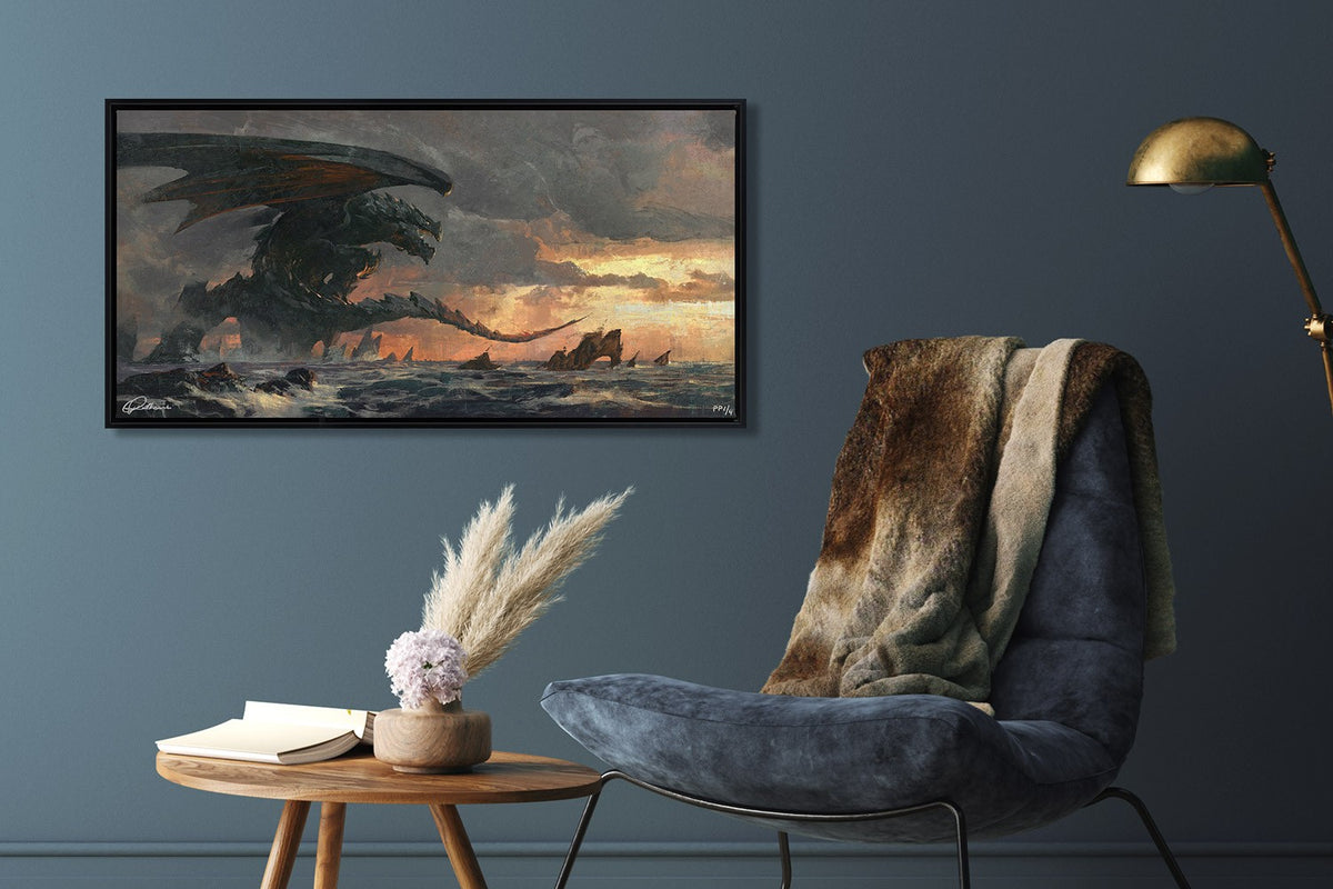 Before the Storm Greg Rutkowski Dragon (Art Print)