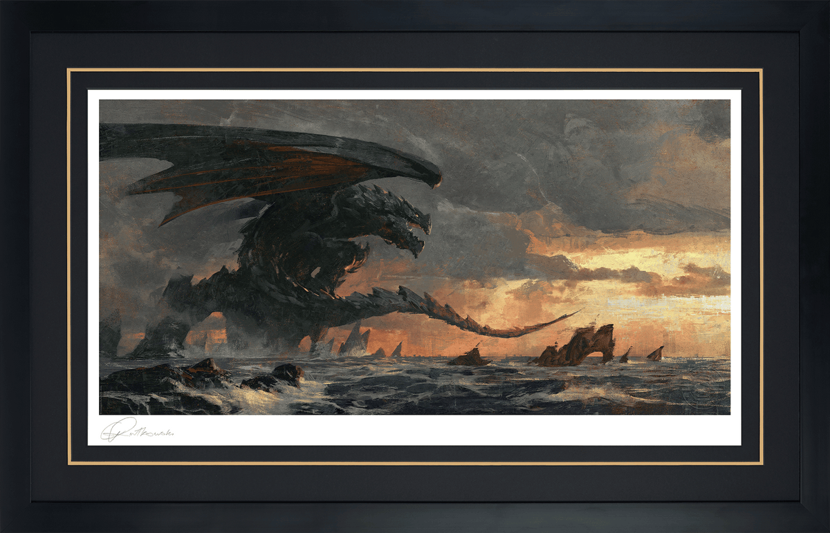 Before the Storm Greg Rutkowski Dragon (Art Print)