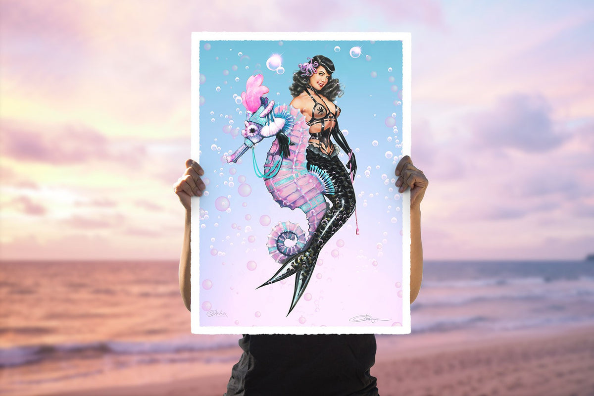 Bettie Page: Carousel (Art Print)