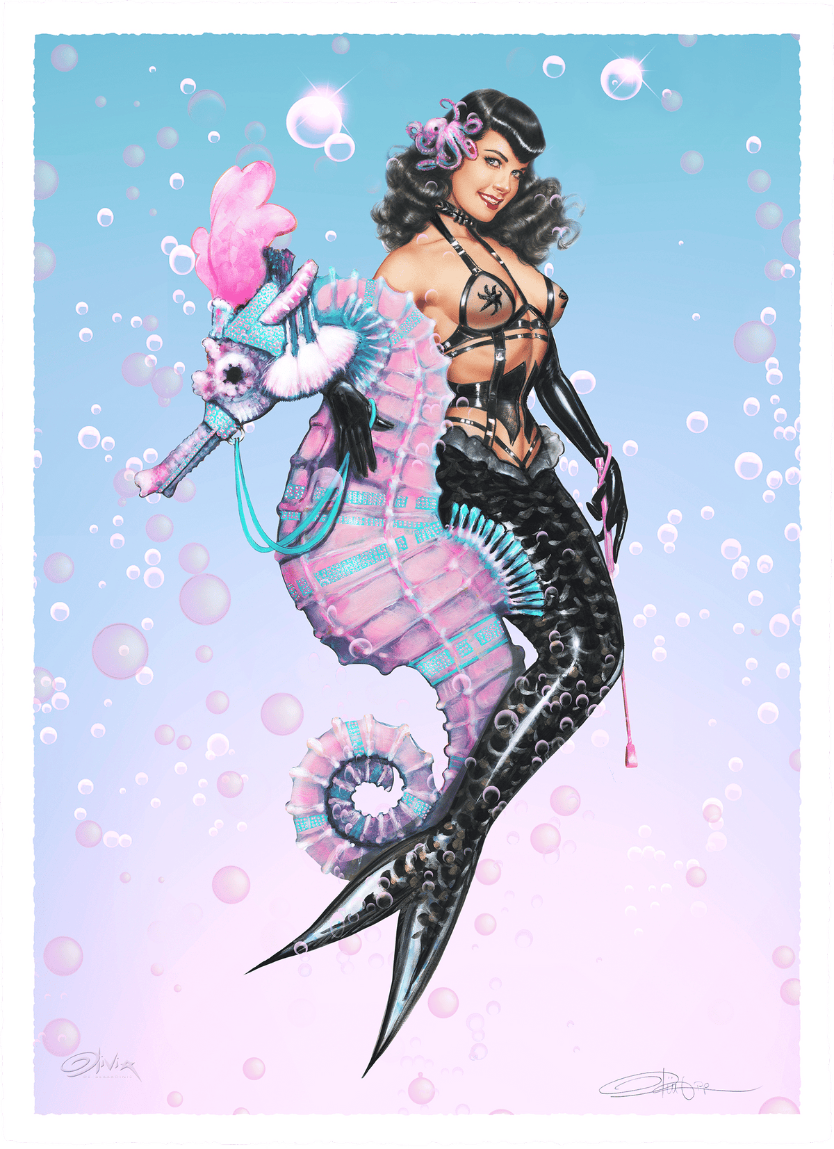 Bettie Page: Carousel (Art Print)