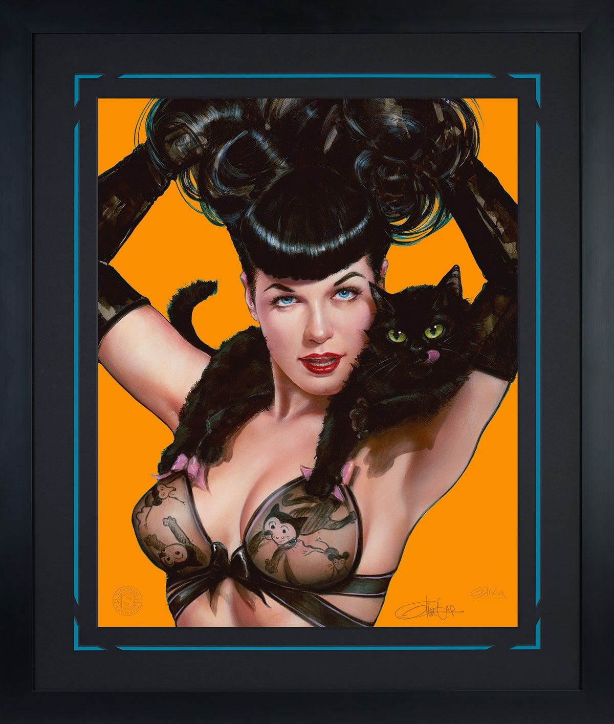 Bettie Page: Irving Claws (Art Print)