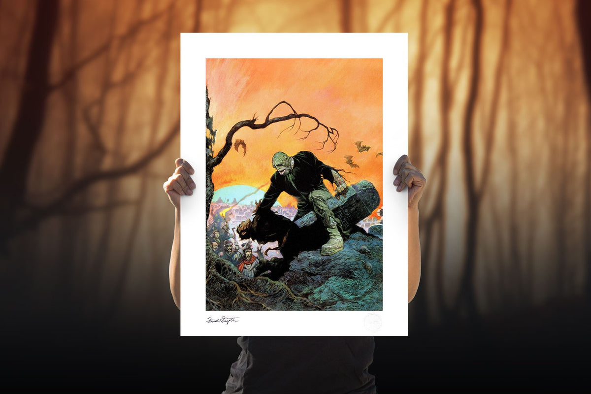 Beyond the Grave Frank Frazetta Frankenstein (Art Print)