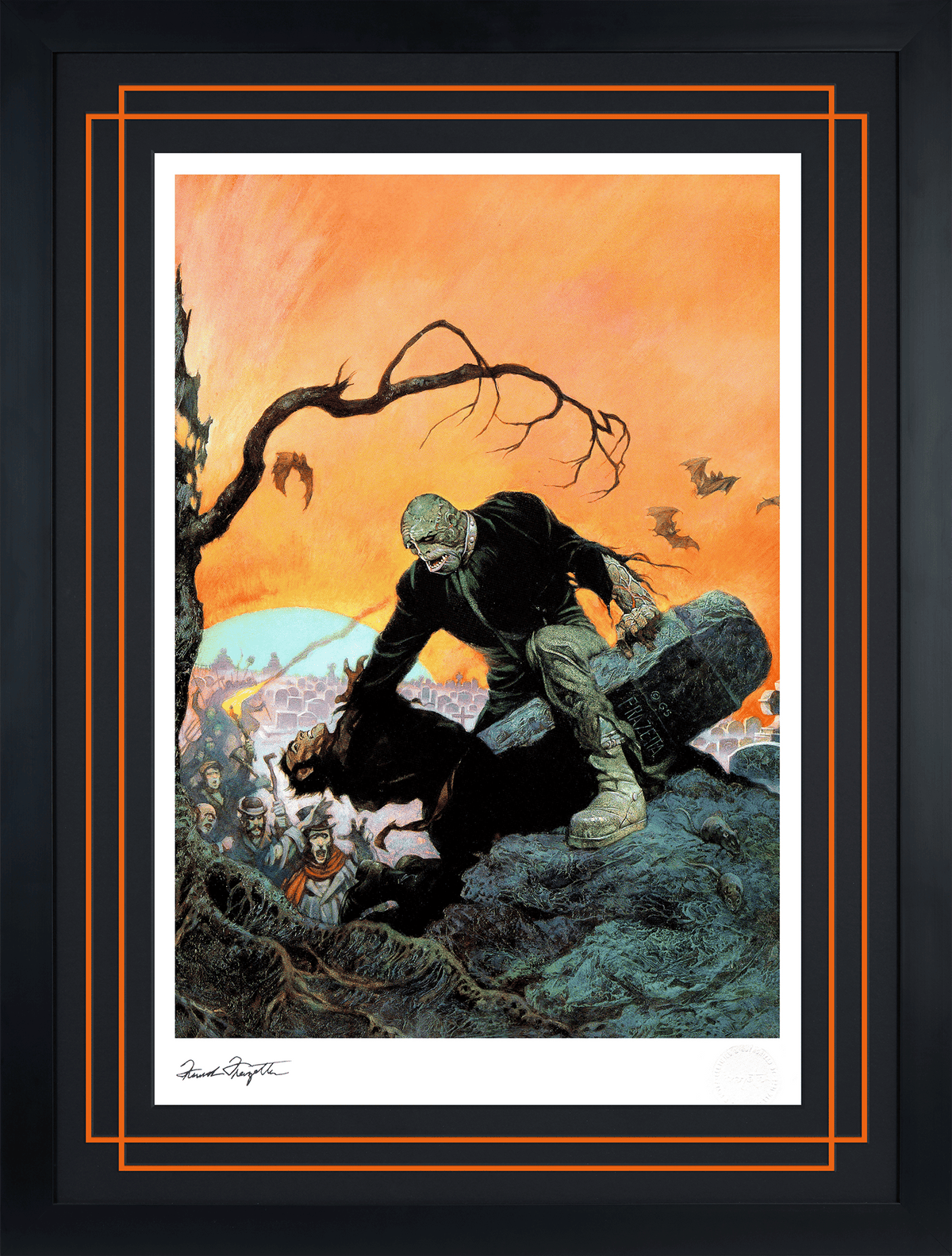 Beyond the Grave Frank Frazetta Frankenstein (Art Print)