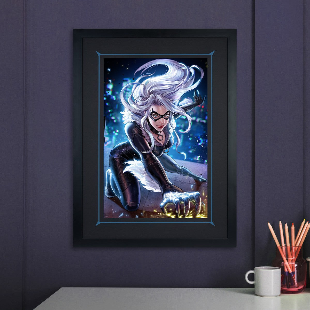 Black Cat Marvel (Art Print)