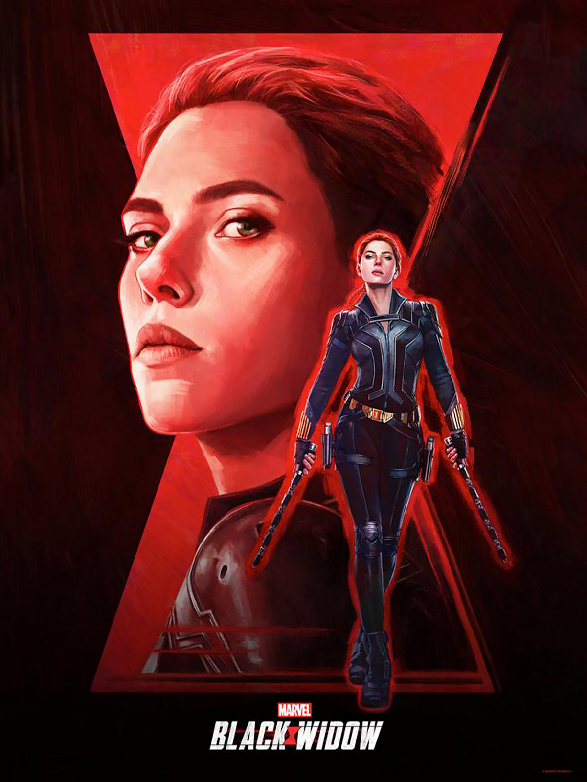 Black Widow Marvel Black Widow Natasha Romanoff (Art Print)
