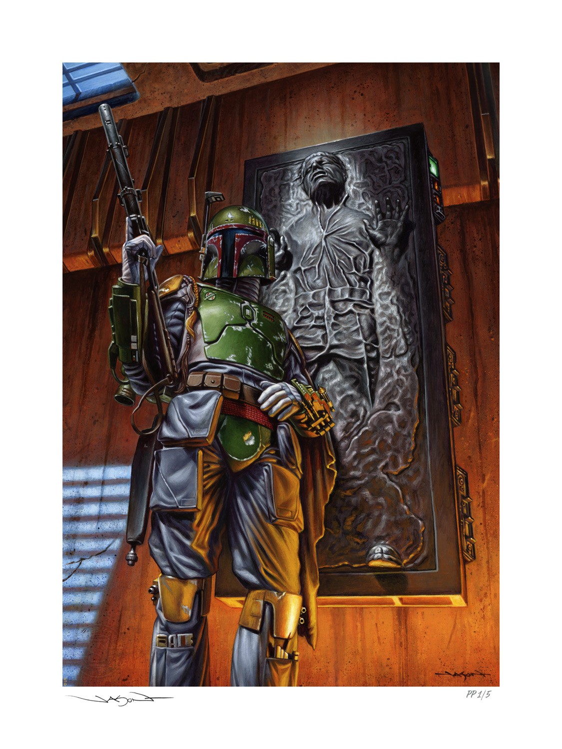 Boba Fett: The Bounty Star Wars Boba Fett Han Solo (Art Print)