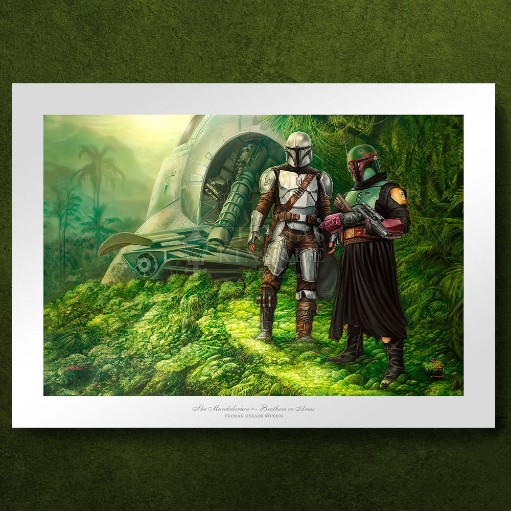 Brothers in Arms Star Wars Boba Fett The Mandalorian (Art Print)