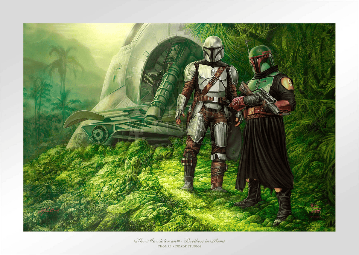 Brothers in Arms Star Wars Boba Fett The Mandalorian (Art Print)
