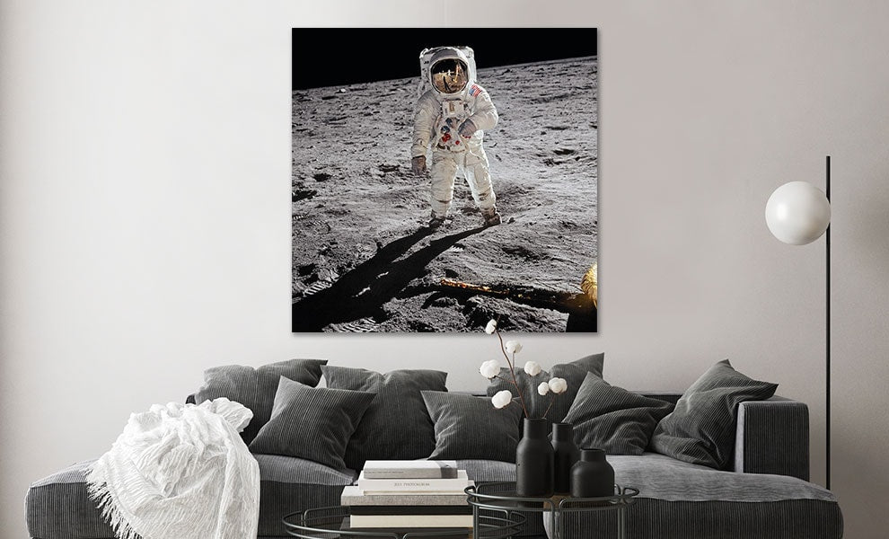 Buzz Aldrin. Apollo 11. 'A Man on the Moon' (Art Print)